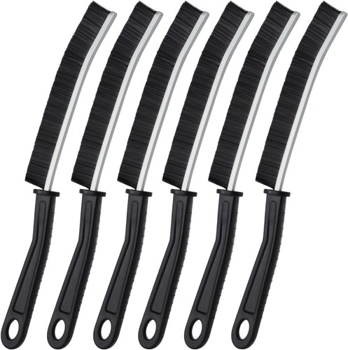 6pcs hard bristle - hard, crevice